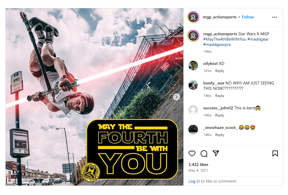 May the 4th Instagram post.