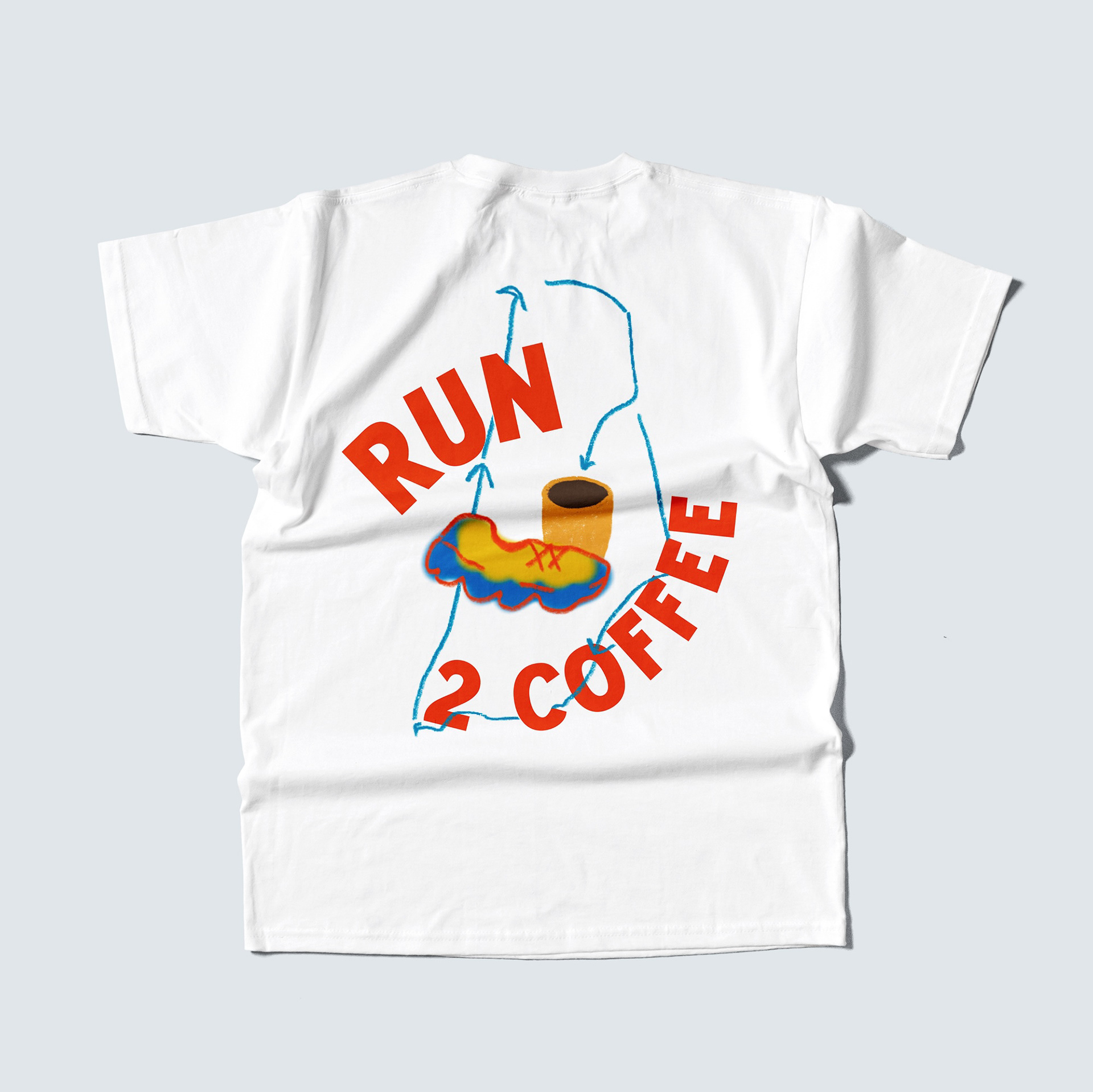 East London run club t-shirt design