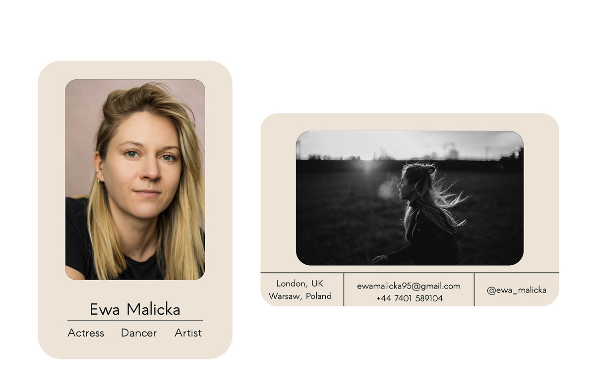 business card design