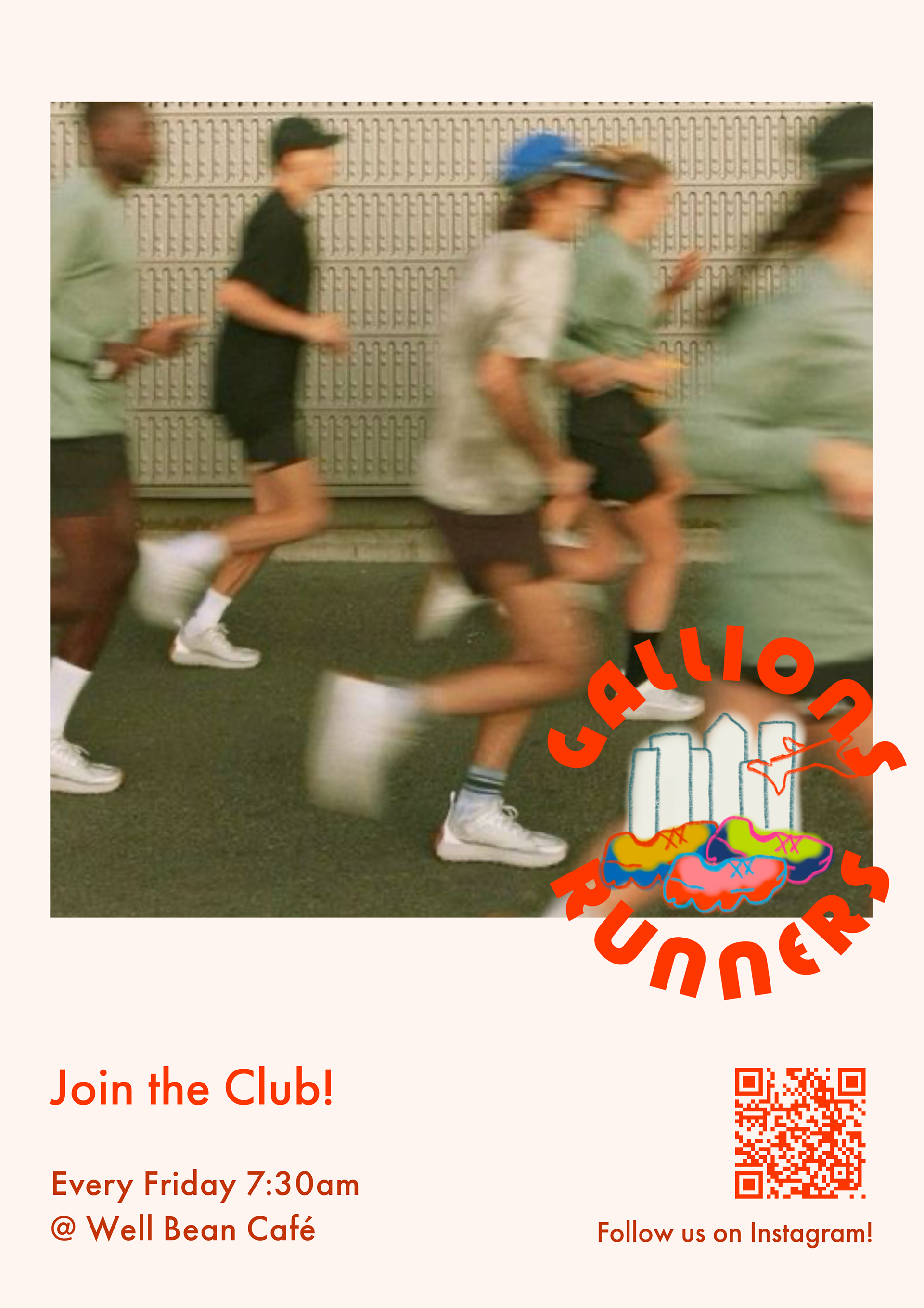 Gallions Runners Run Club poster design