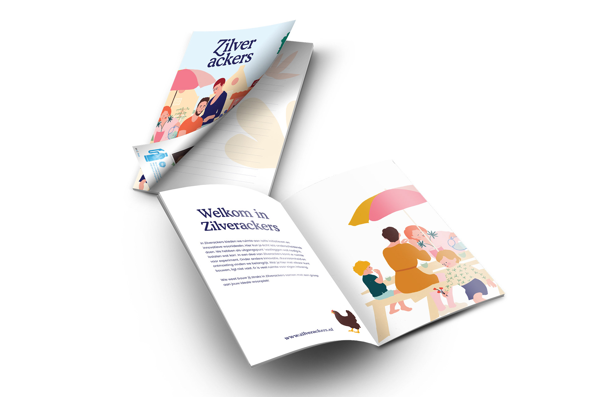 Zilverackers illustratie en DTP