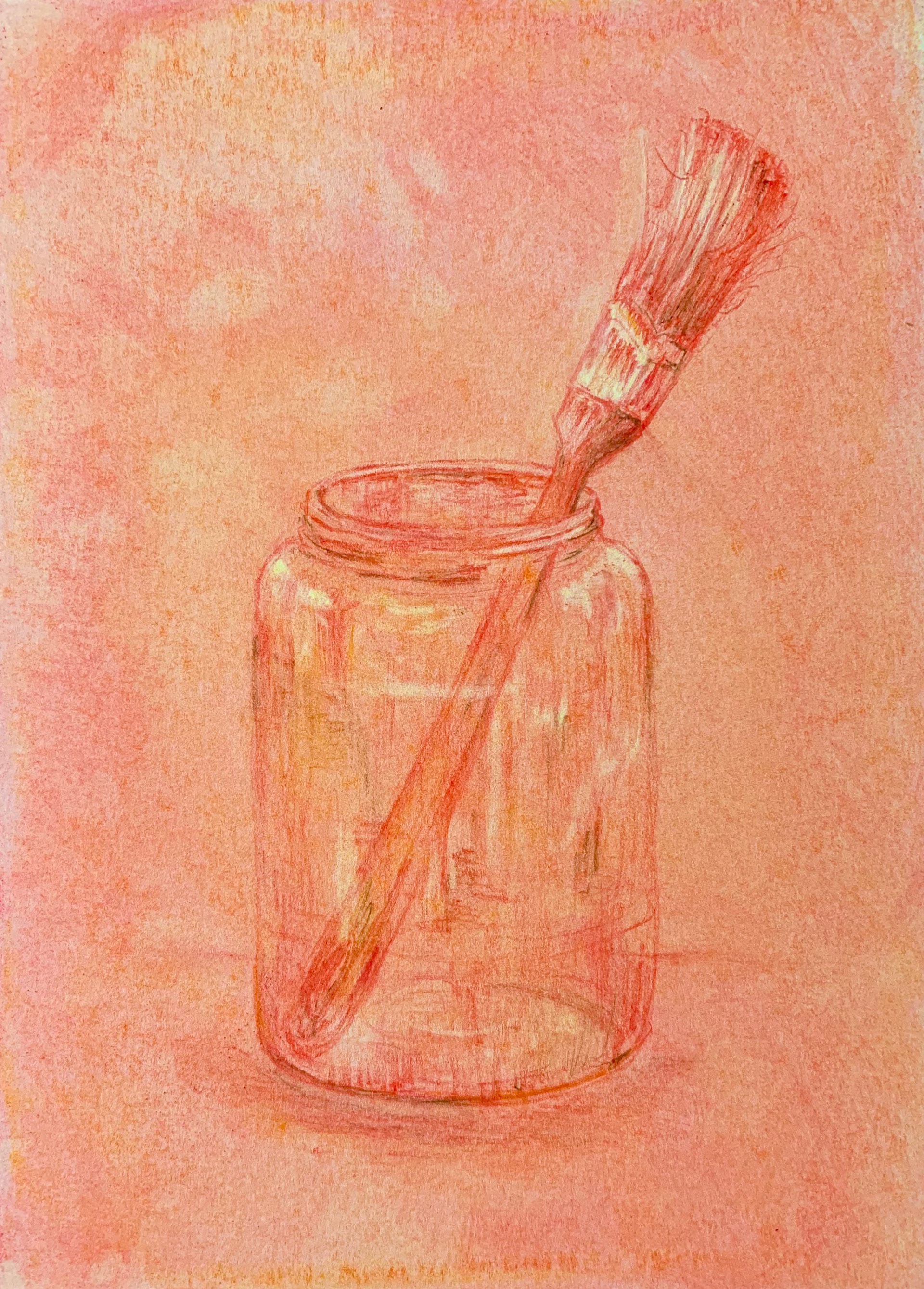 Additive Subtractive Study, Pastel Chalk, 9" x 12" 