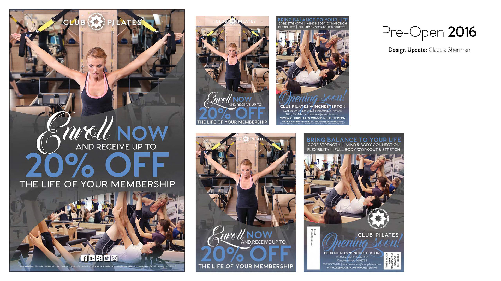 Claudia Sherman - Club Pilates Brand Direction & Graphic Design