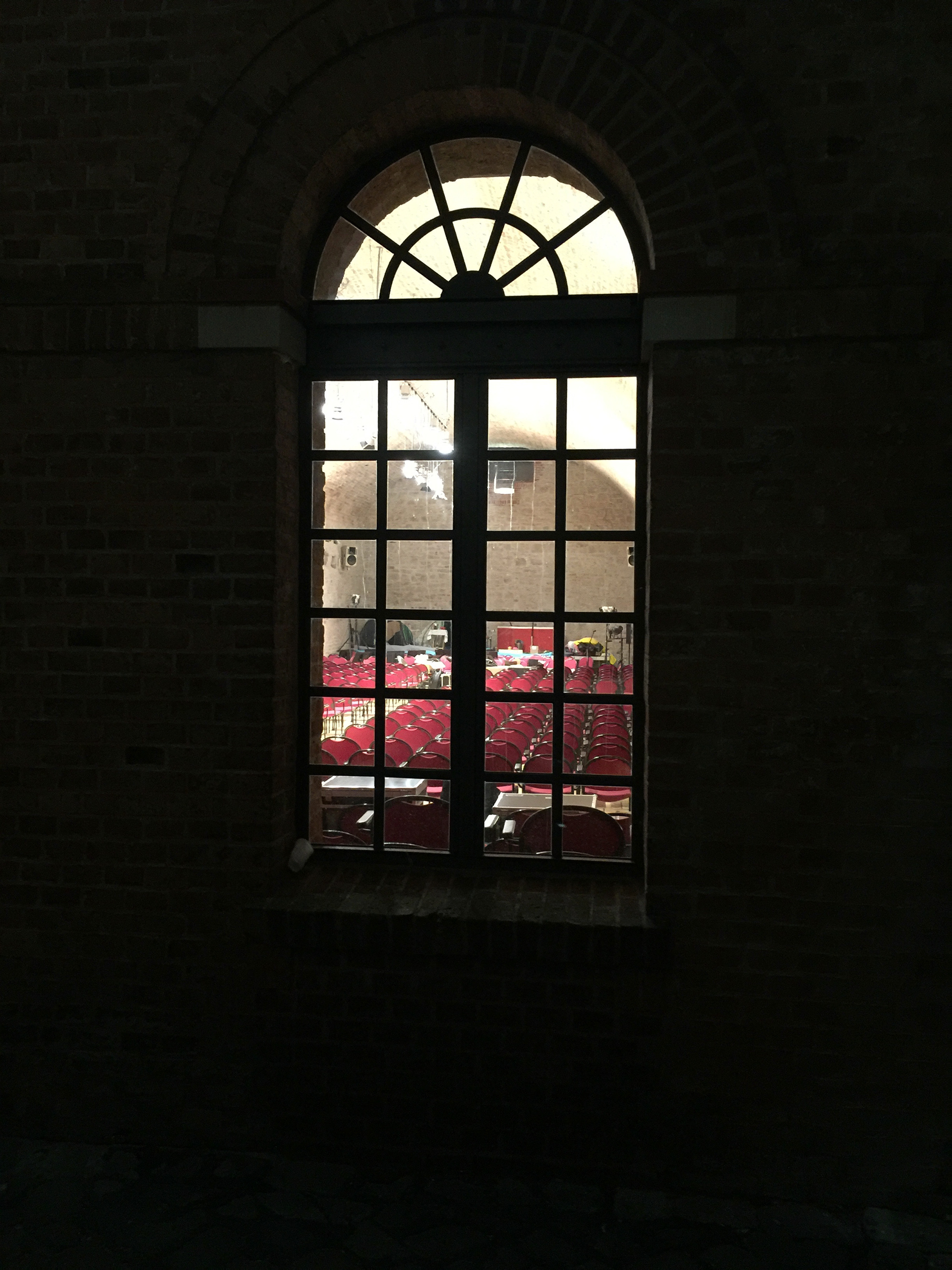 Looking at the venue from outside