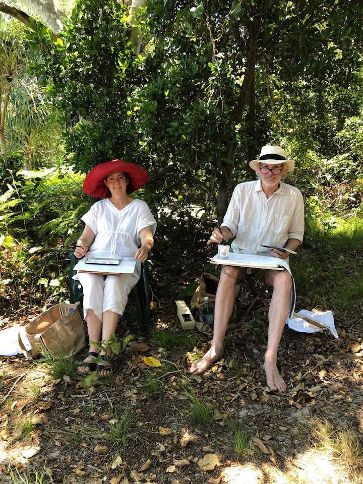 Painting at the Island with David