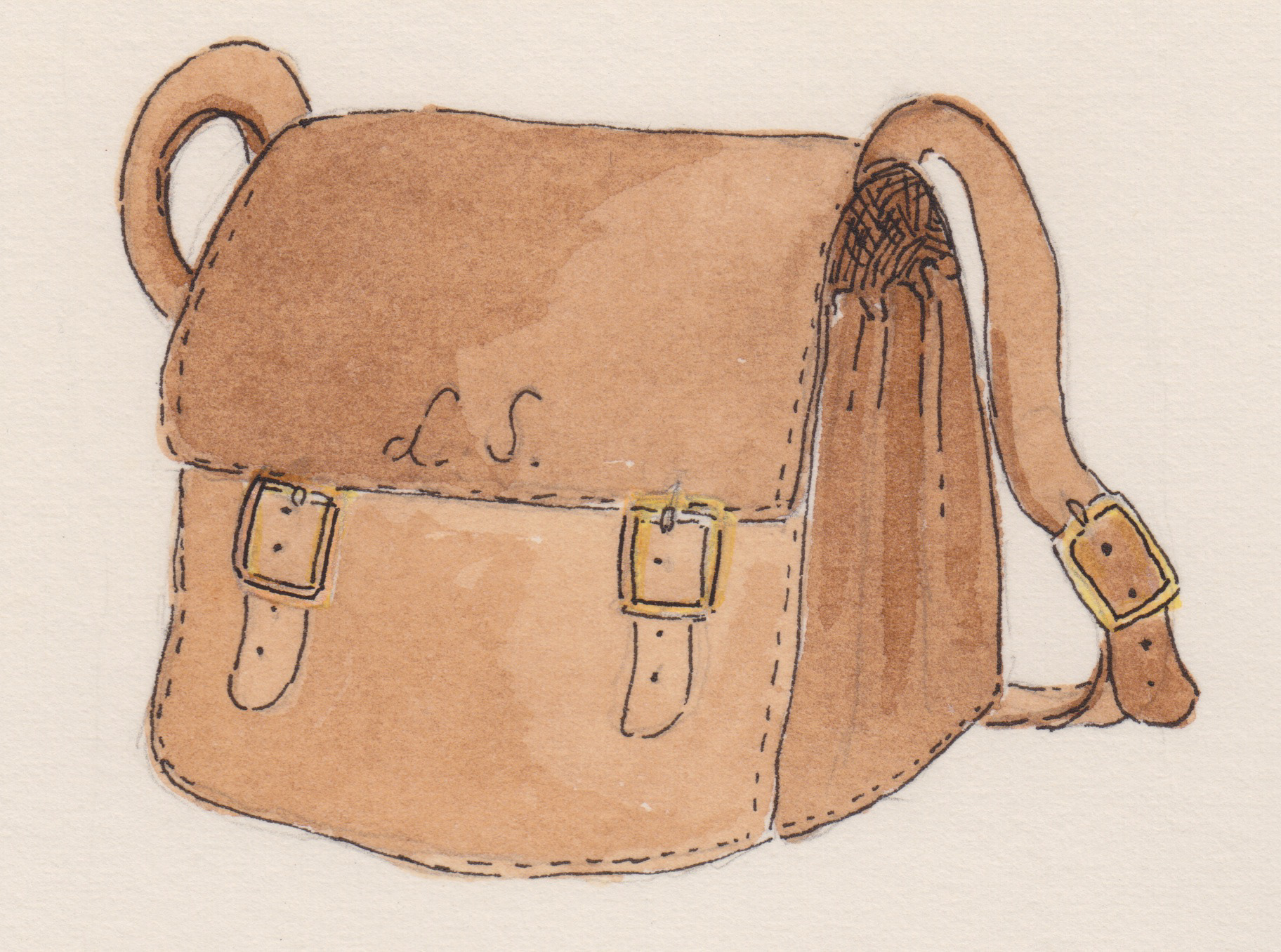 Left Shoe's satchel