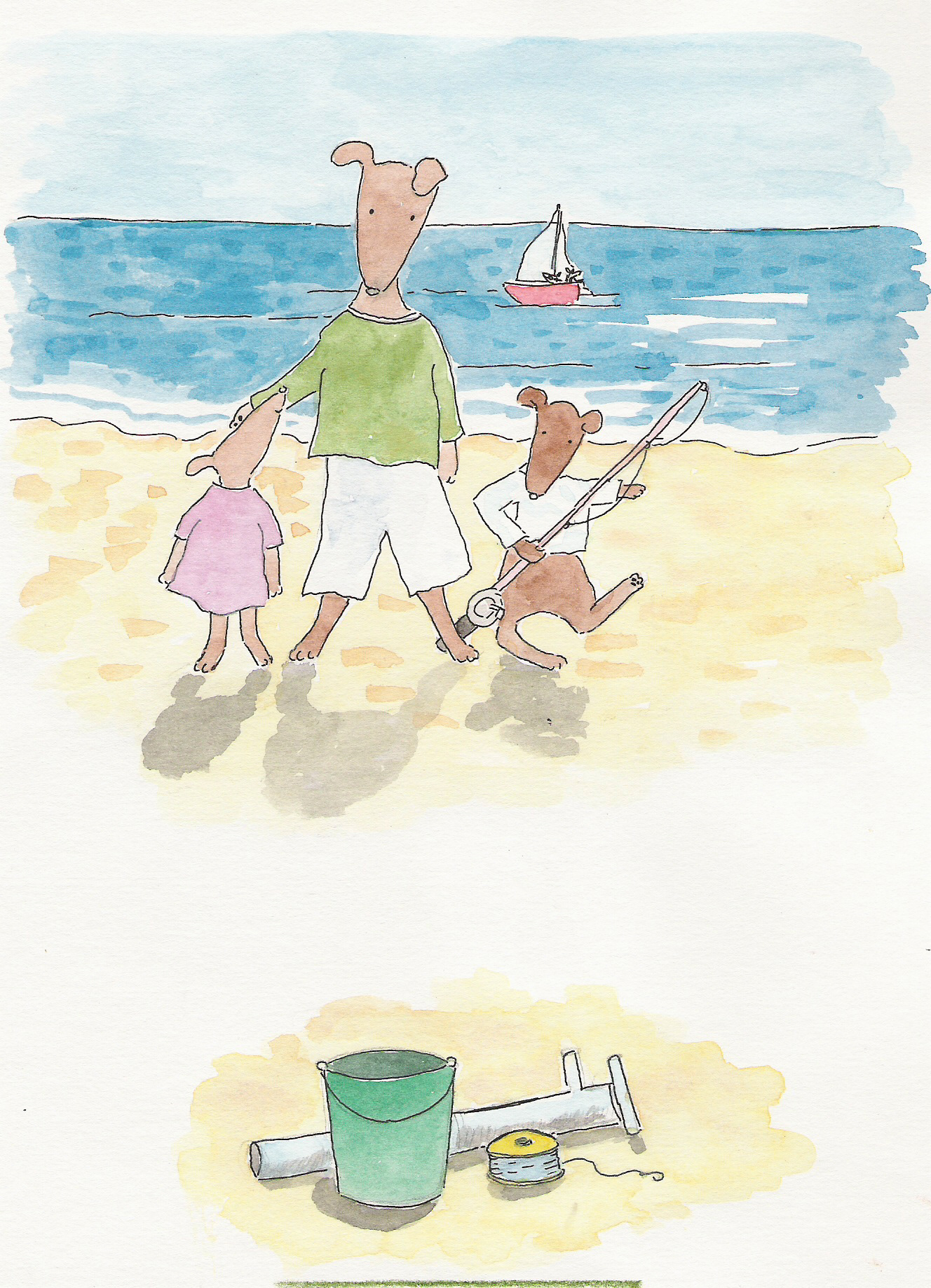 A seadog scene