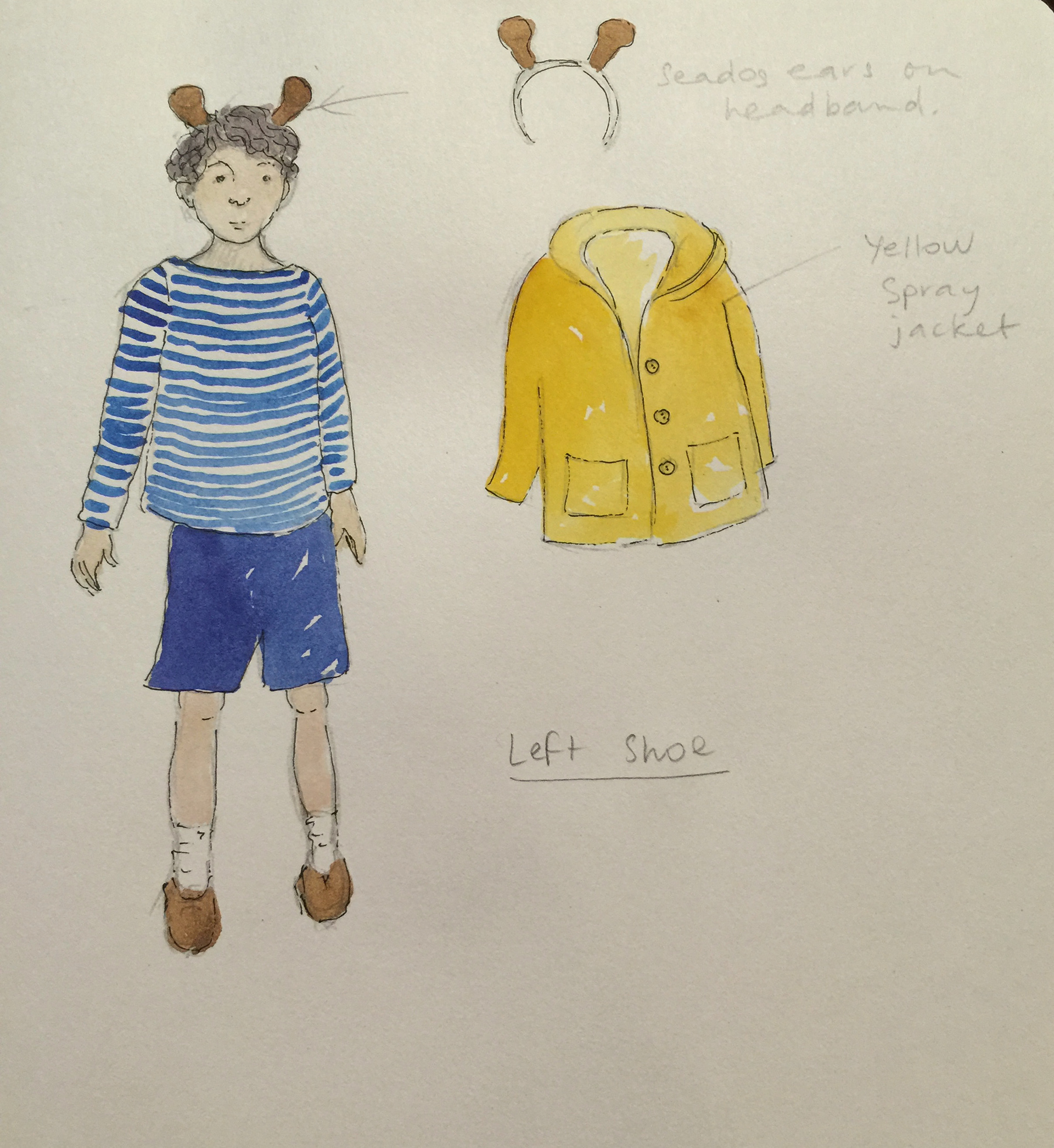 Seadog costume ideas- Left Shoe