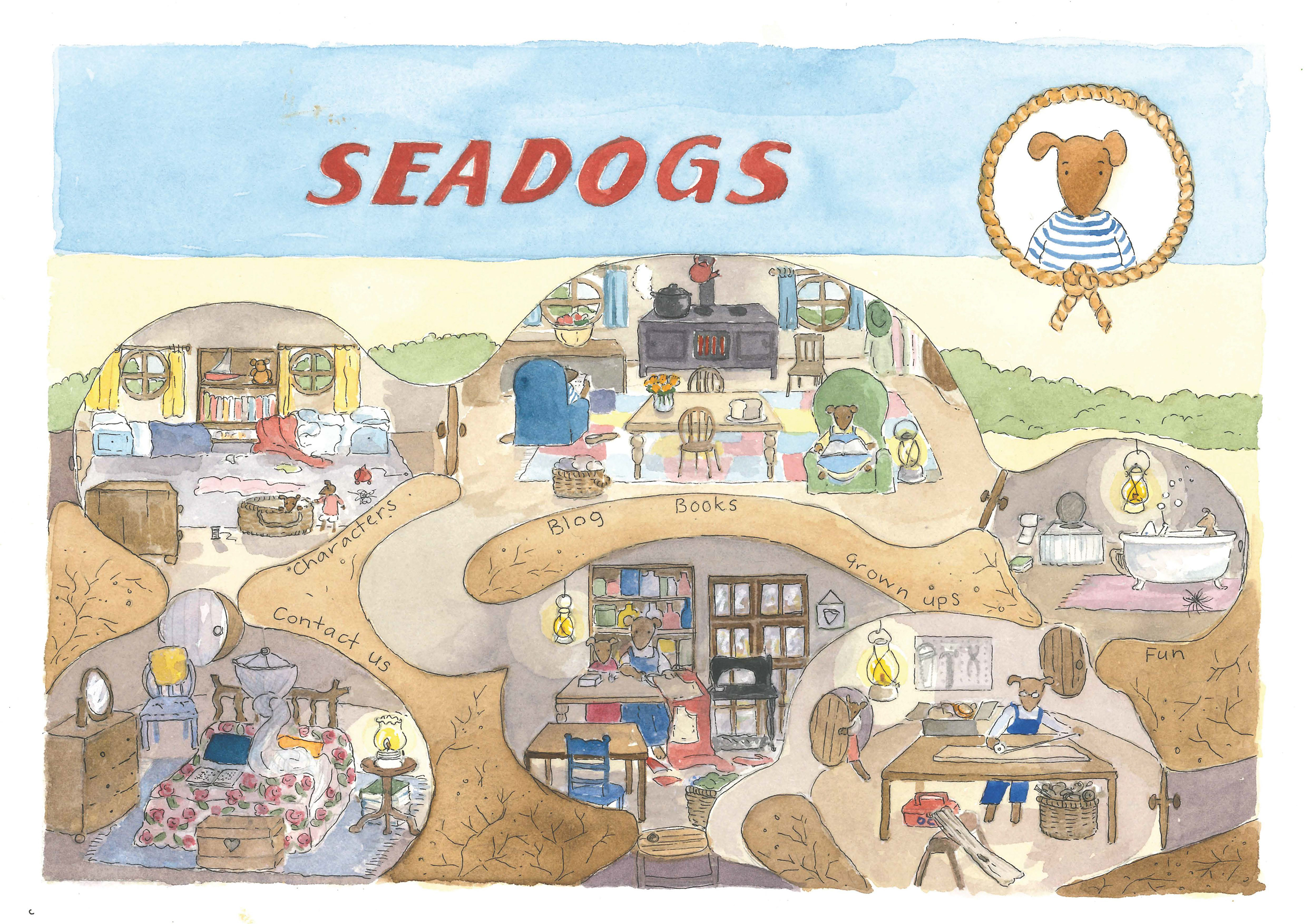 The opening page on the seadogs website