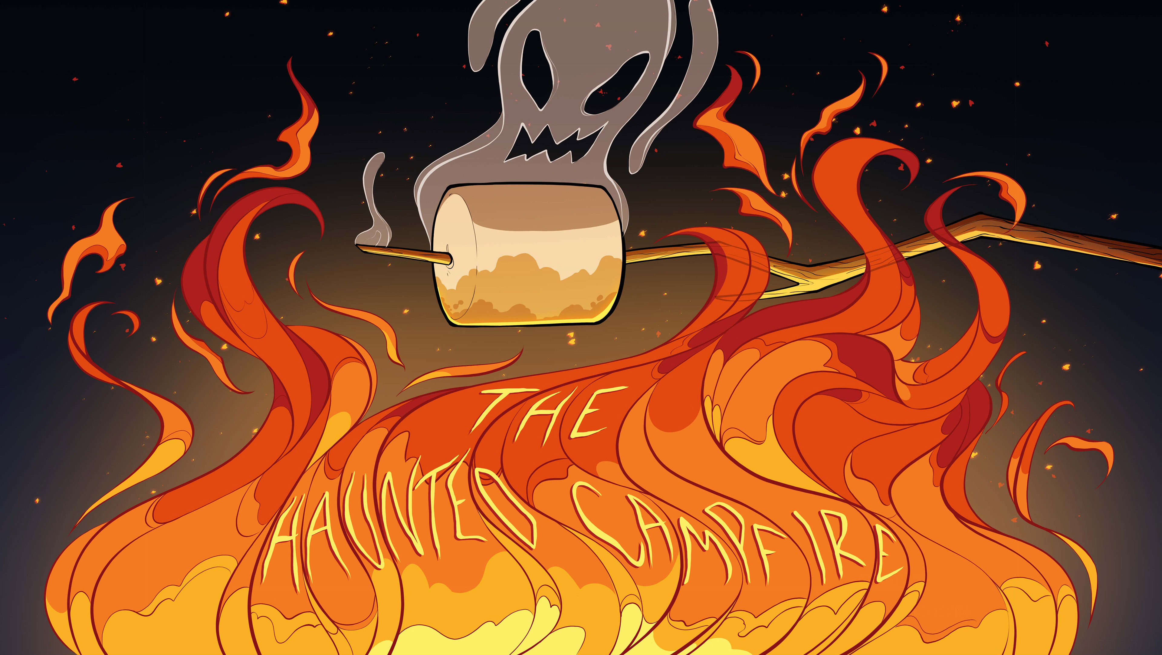 title card design inspired by summer camp island (class project)