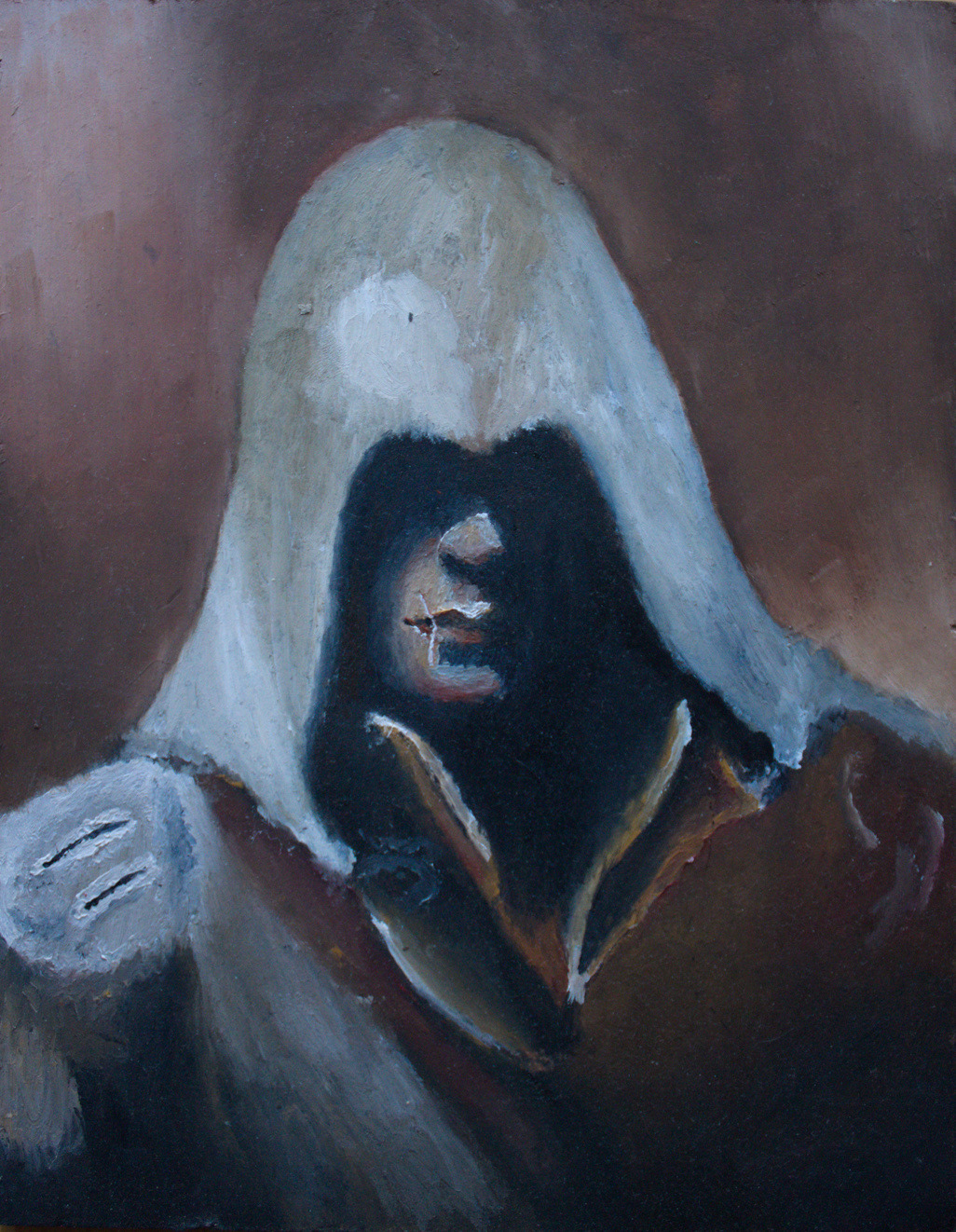 The Assassin 2020 Oil Painting on Chipboard 15x20 cm