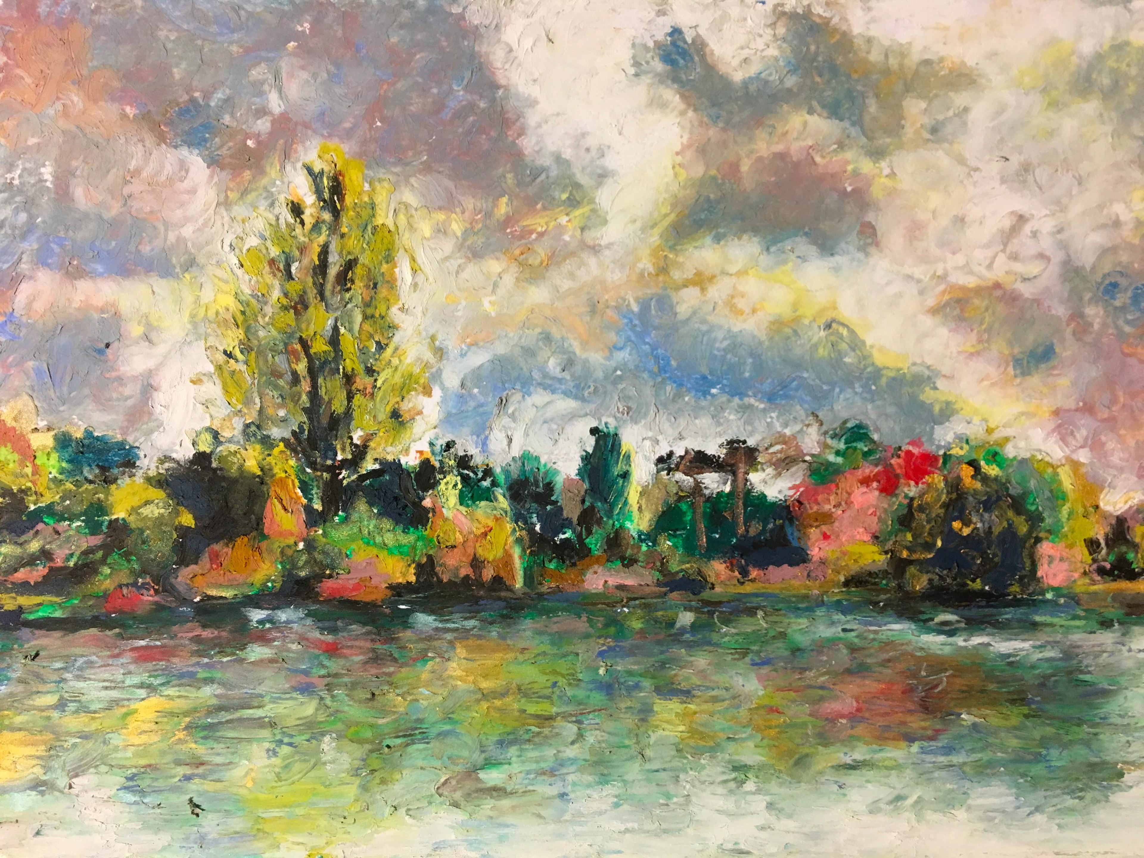 oil pastel on paper