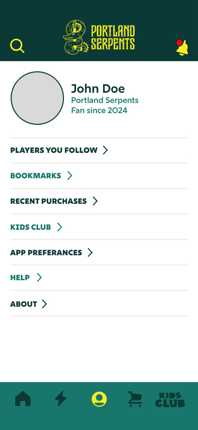 User Profile Page