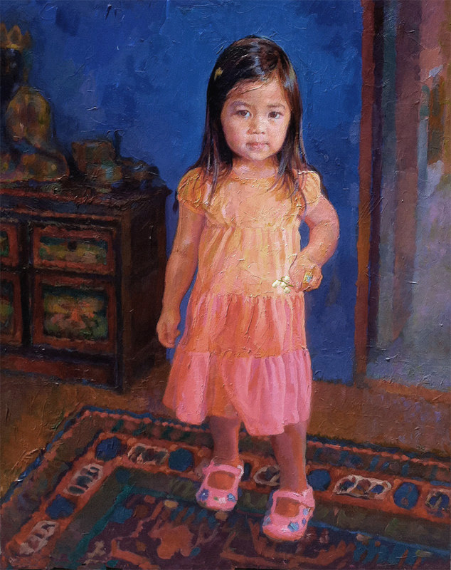Portrait of Lily Hartwell, "The Little Flower"