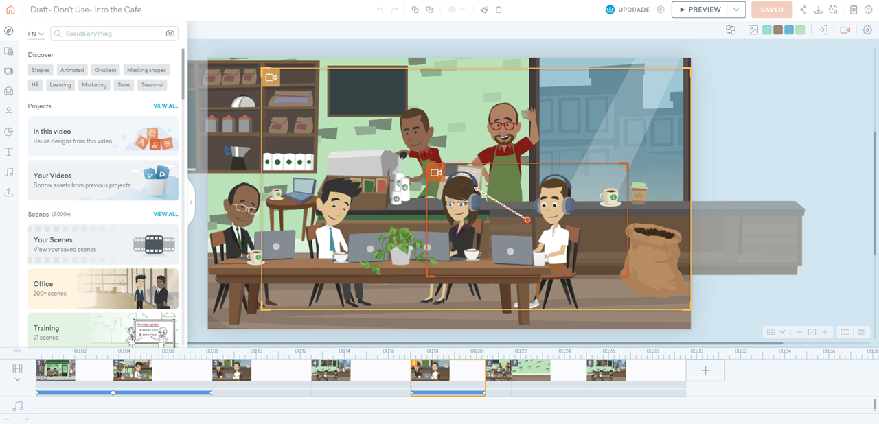 This was the first iteration of the cafe. I decided to simply and flip the side of the bar with the espresso machine to balance the visual weight.