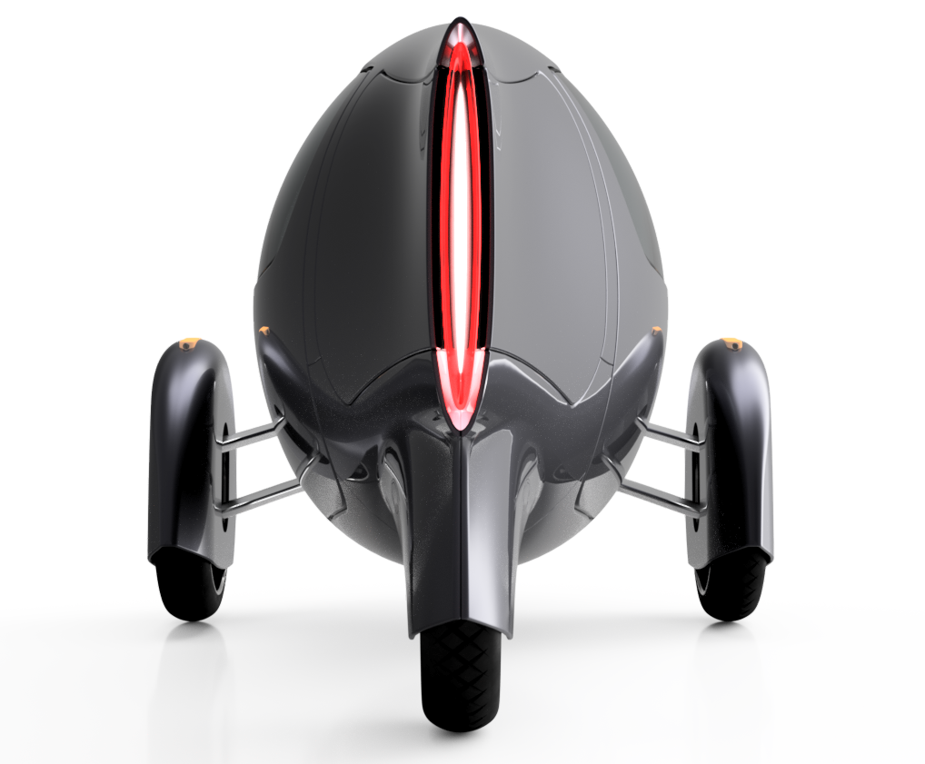 Cooling exhausts around perimeter of taillight, reducing wake