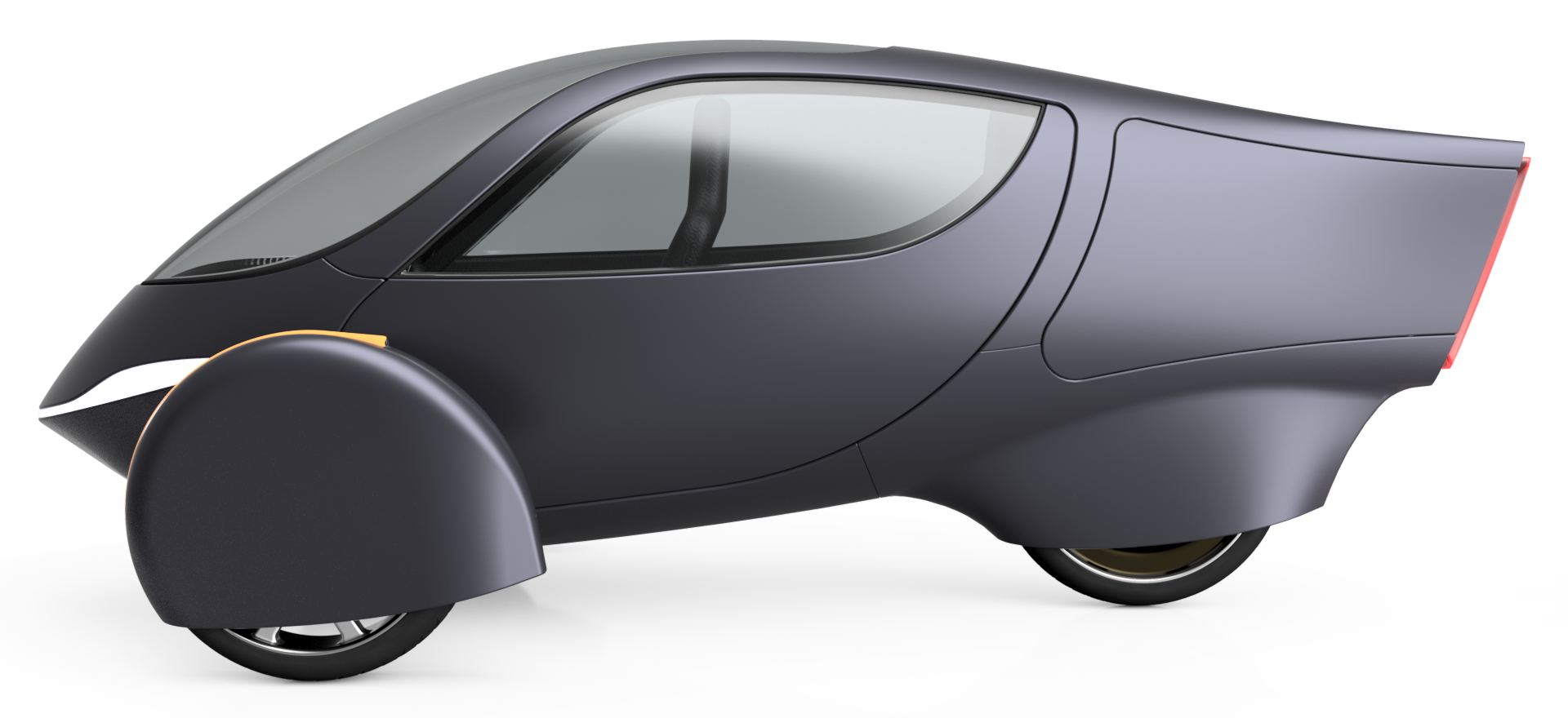 Door rotates forward, allowing full access for both occupants even in the tightest spaces