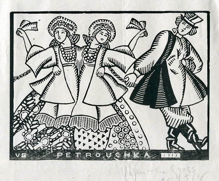 LES AMAZONES - Valentine Hugo Gross, Petrouchka, bois gravé
