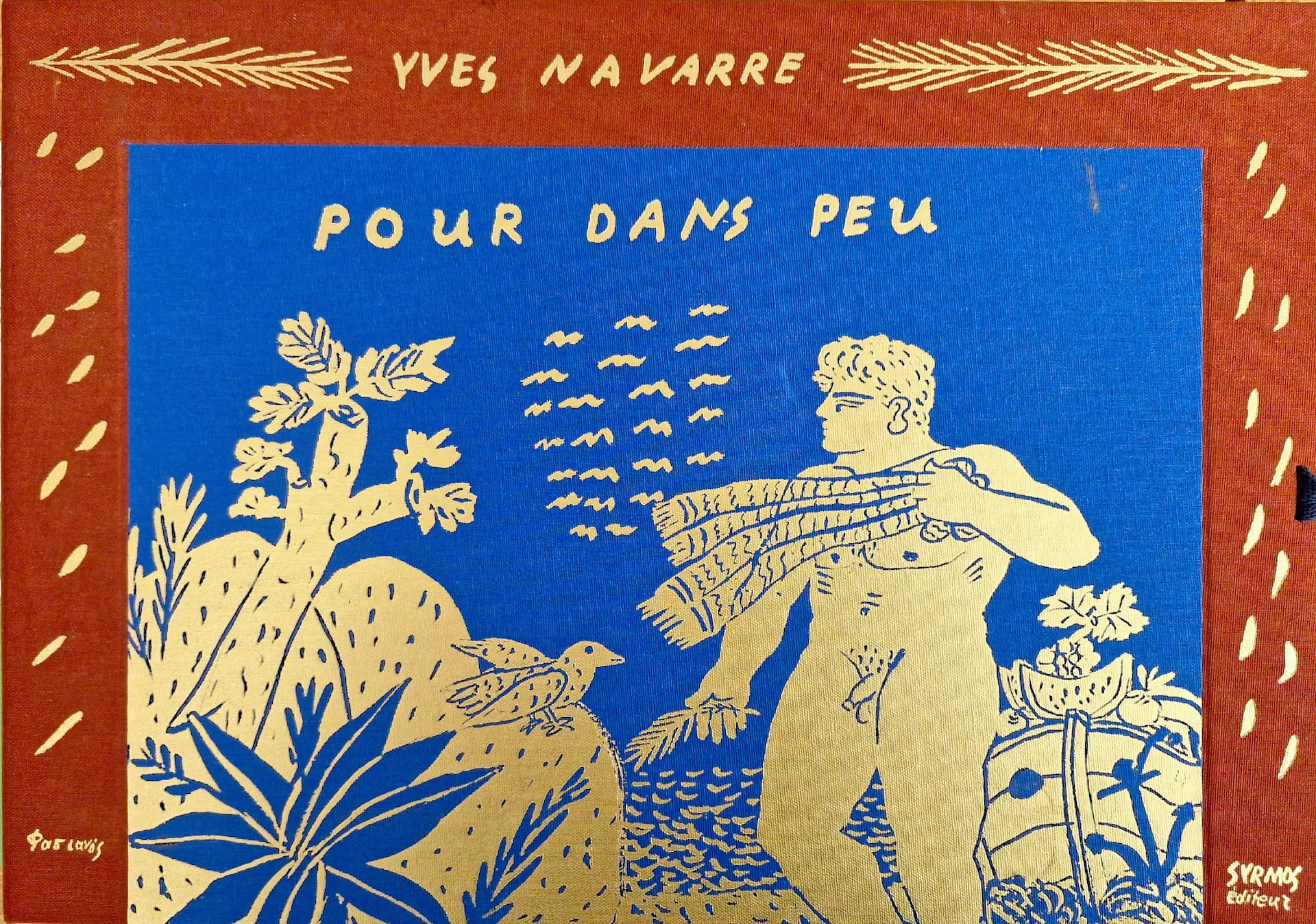 Pour dans peu, sept messages retrouvés sur la rive vive du Styx. Poème d’Yves Navarre, Alecos Fassianos, Syrmos éditeur Courtesy Alekos Fassianos Museum & Estate