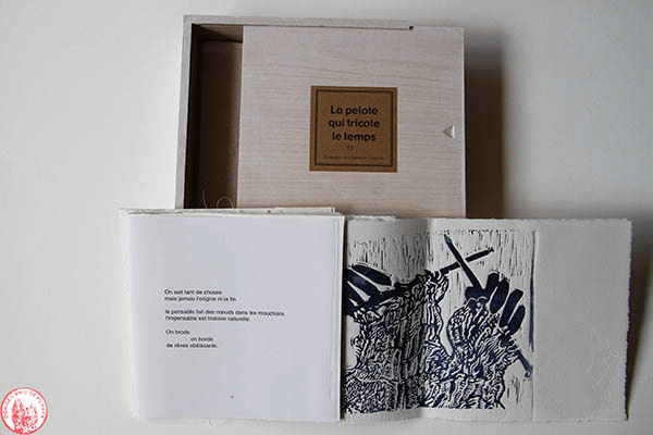 DON SABF - La Pelote qui tricote le temps, Catherine Liegeois, poème de Geneviève Peigné