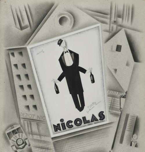 Loupot-Nicolas: “Nectar”, lavis, 1928.
