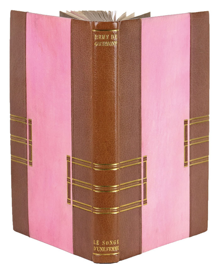 Librairie des CARRÉS - Reliure Art Déco de Rose Adler, 1925, pour Le songe d'une femme, ouvrage de Remy de Gourmont, illustré par Laboureur