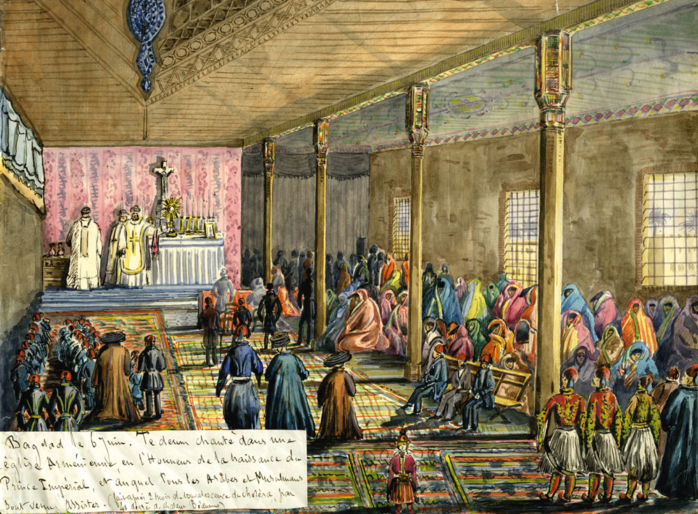 Librairie Laurent COULET - LEJEUNE, Edgard, baron, Voyage à Téhéran, 1855 - 1856, Précieux ensemble, entièrement inédit, de lettres, manuscrits, carnets, dessins et aquarelles - LIBRAIRIE LAURENTCOULET