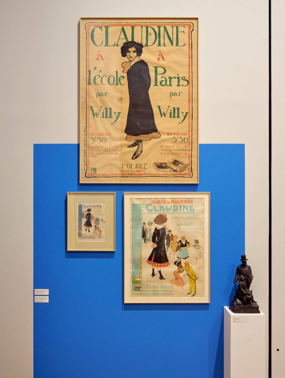 Exposition Colette, affiches des adaptations des « Claudine » sur scène, 1910 © Leo Fabrizio