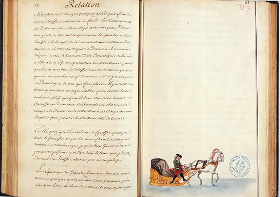 Portrait of a Russian peasant woman: in Account of Muscovy by the Duke of Liria, Spanish Ambassador to Russia, 1731.