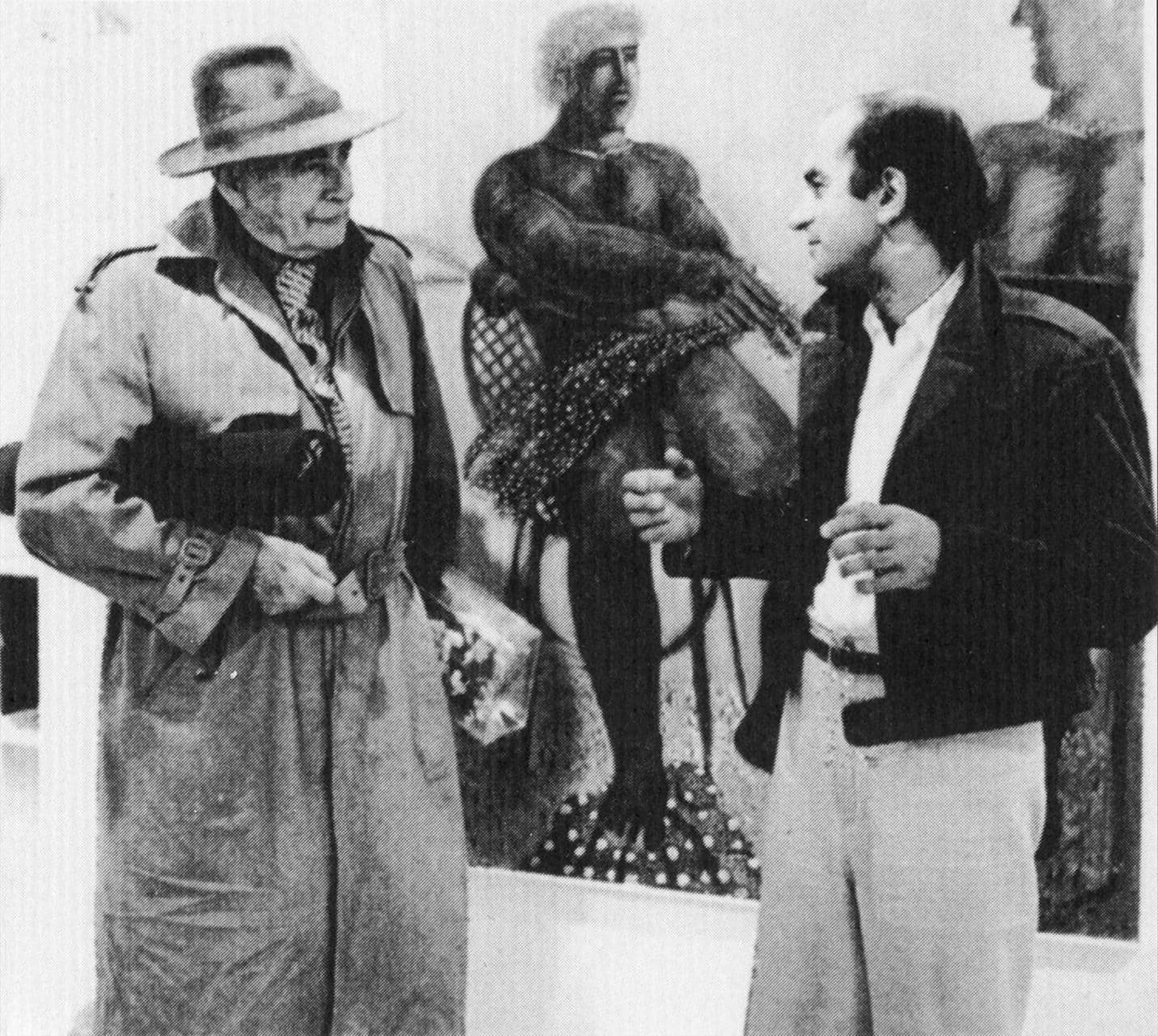 Avec Louis Aragon, 1980 Courtesy Alekos Fassianos Museum & Estate