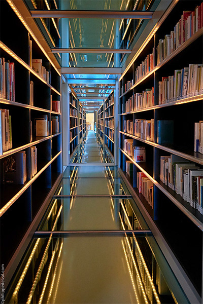 Bibliothèque de l’IMEC, © Philippe Delval