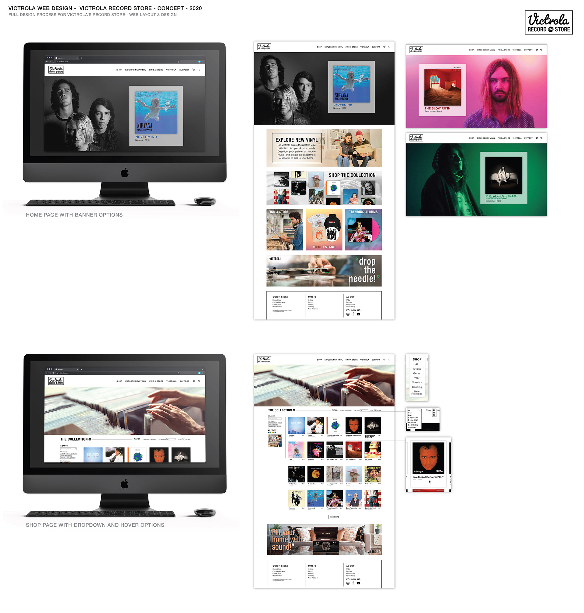 Record Store Web Design - 2