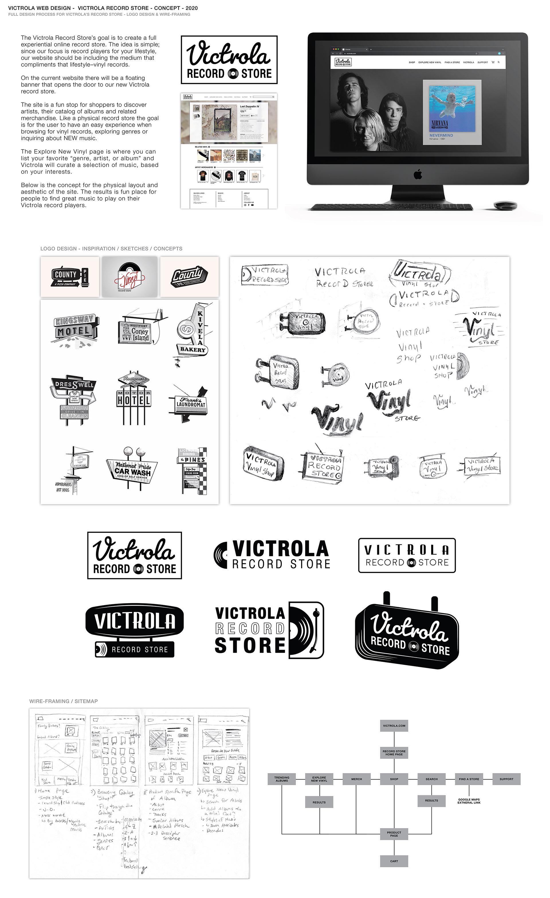 Record Store Web Design - 1