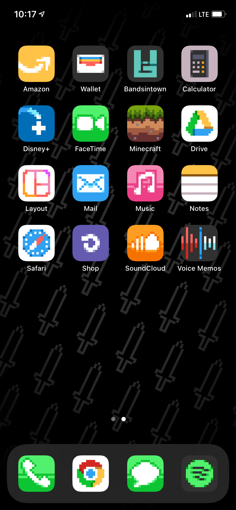 Homescreen page 2