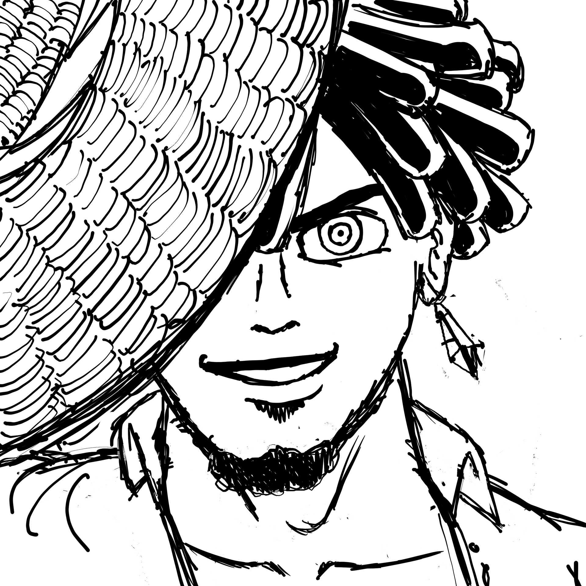 Initial rough sketch version of the cover