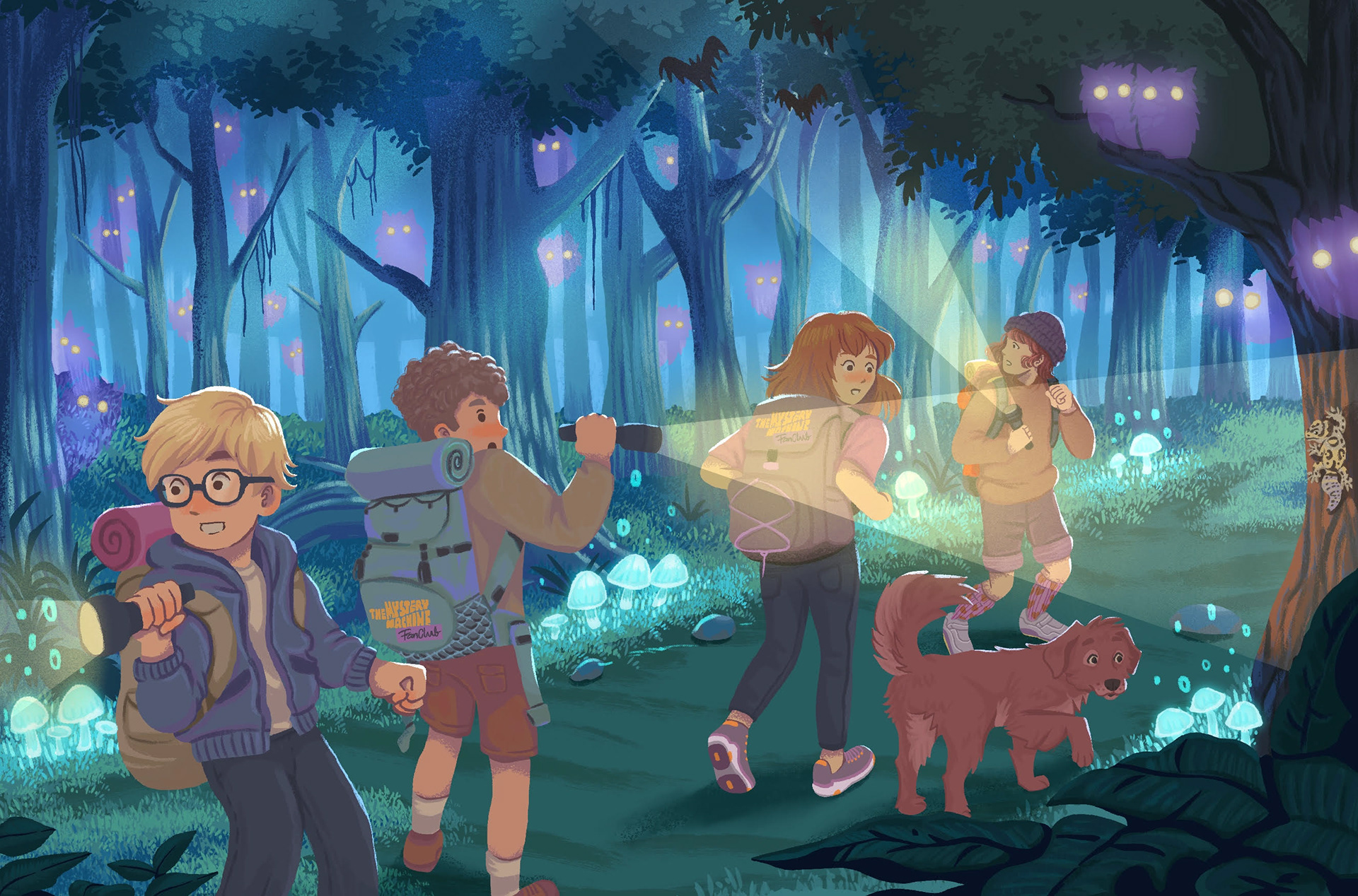 Spread Illustration - Mystery Inc Fans Club