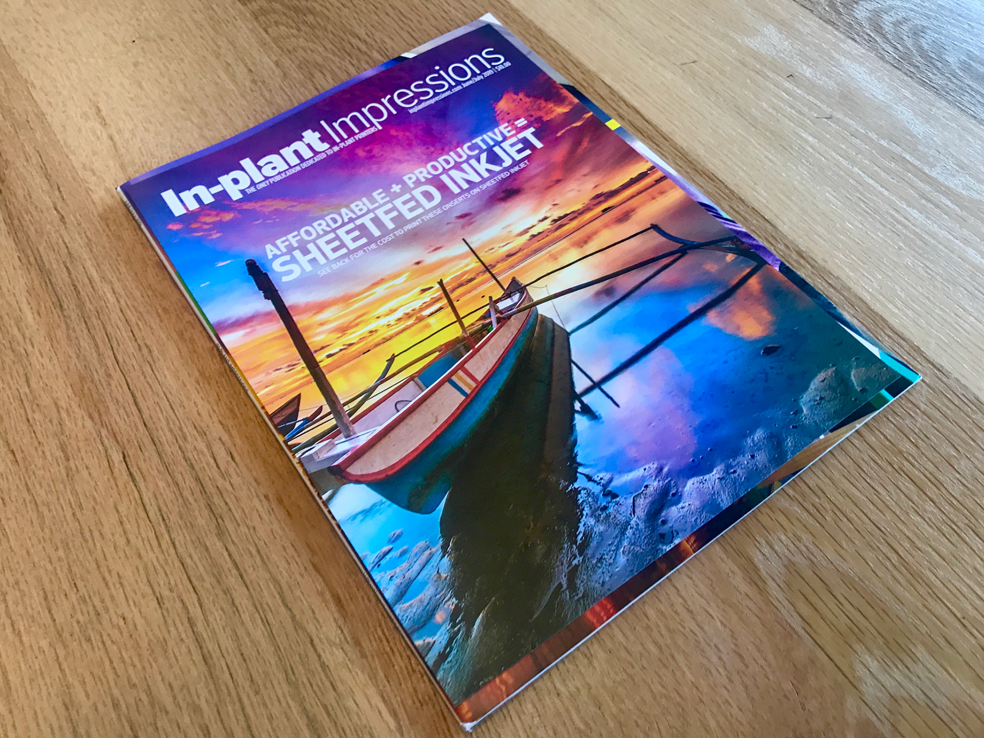 Inkjet magazine onsert