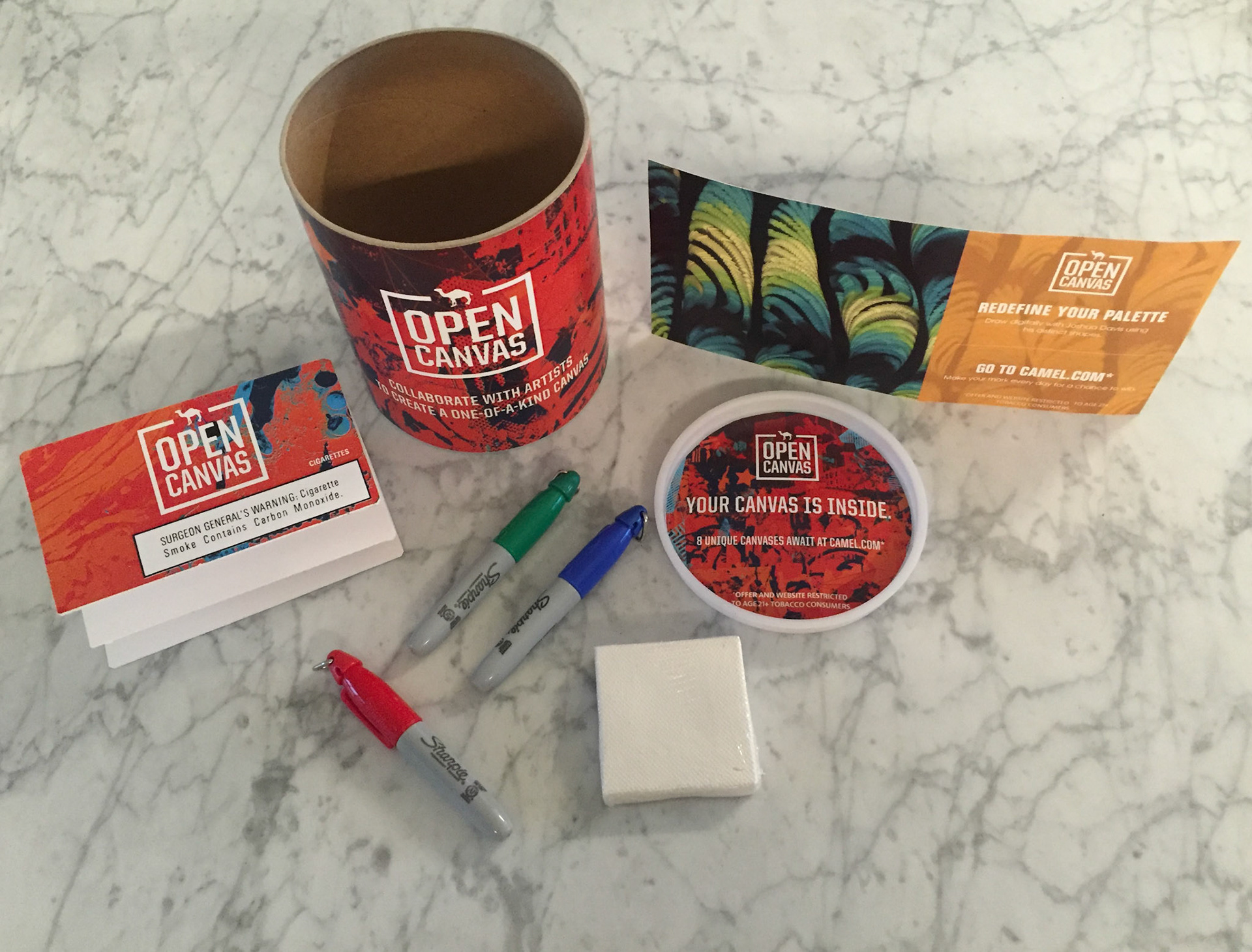 "Open Canvas" mailer