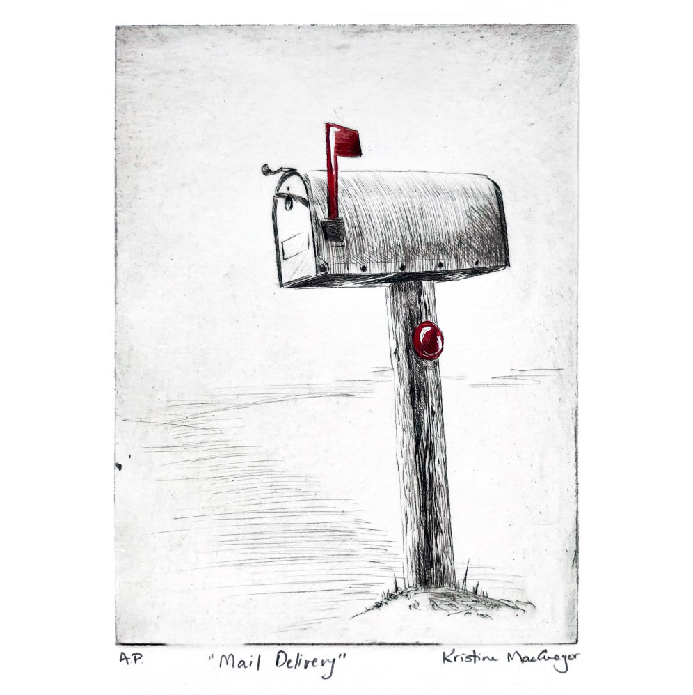 Red Mailbox "Mail Delivery" - Available
