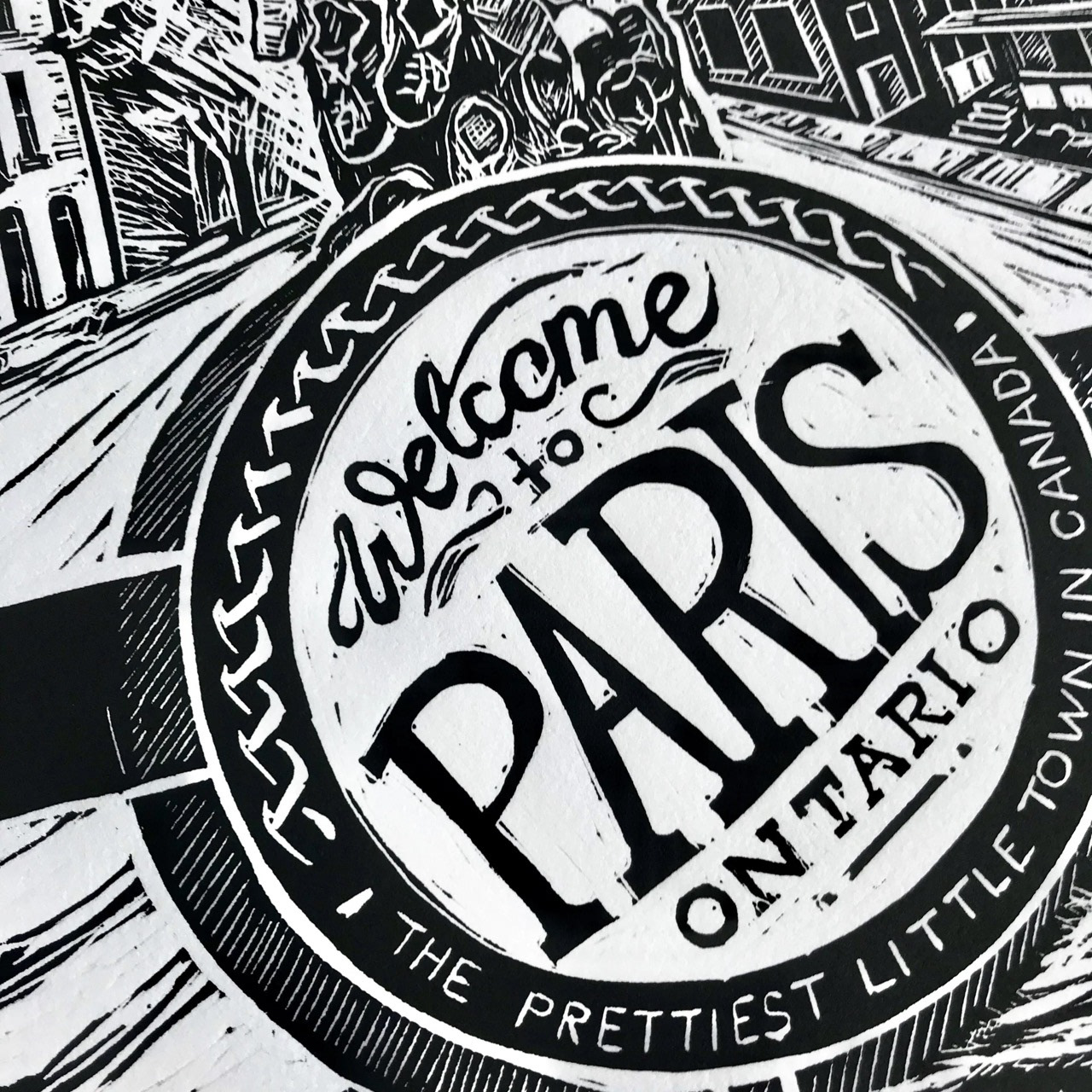 Detail of "Welcome to Paris Print"