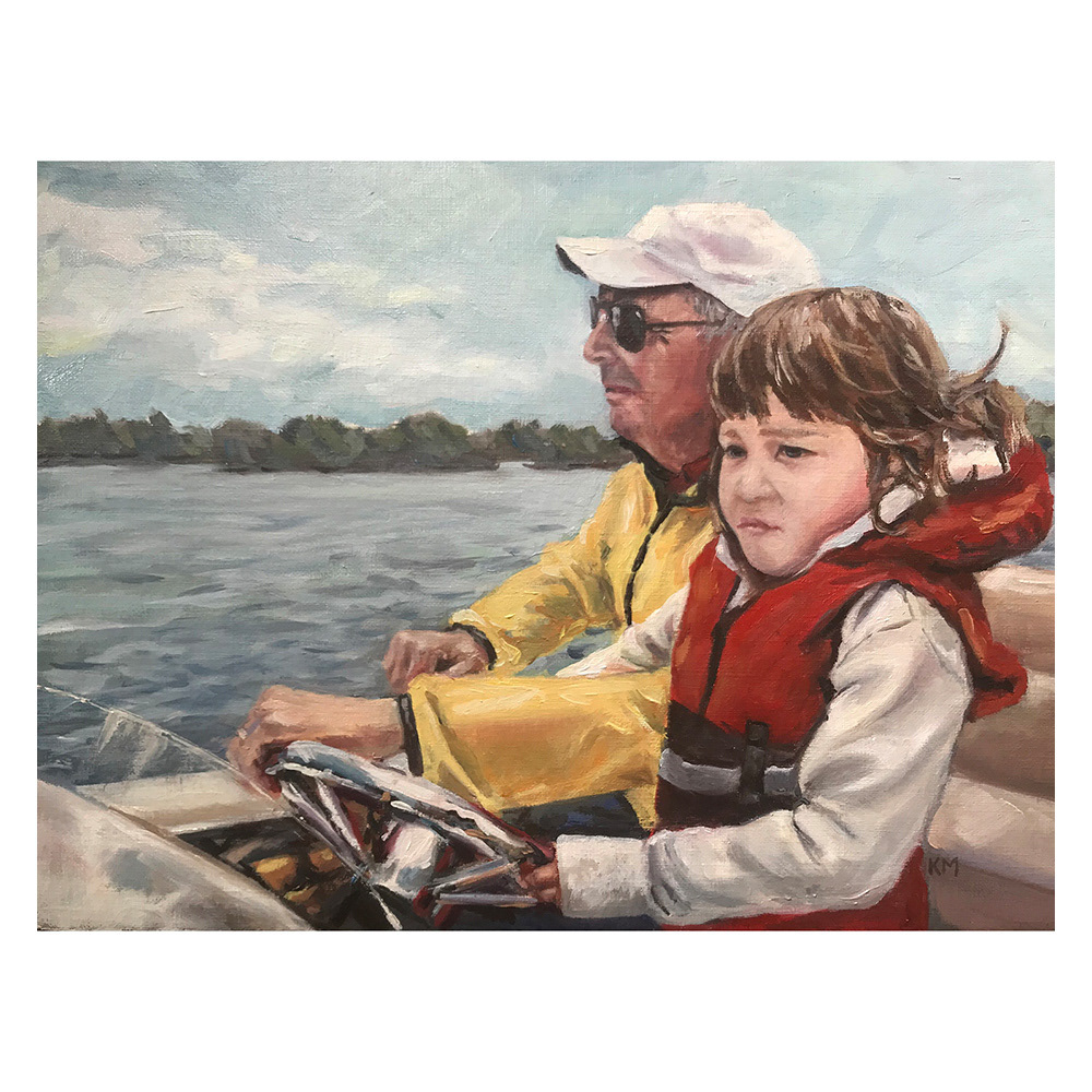 Take the helm - Oil Painting - 8 x 10