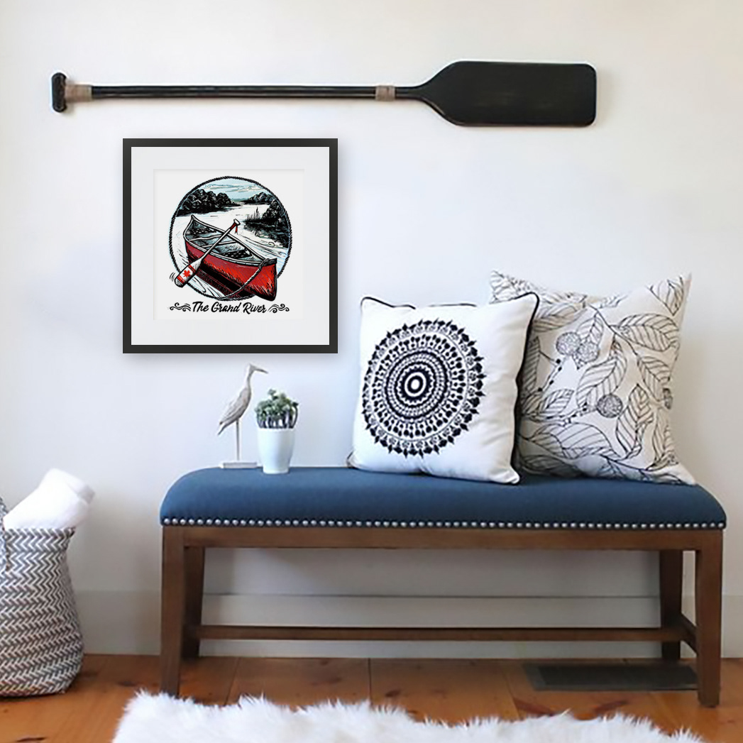 canoe home decor art by Kristine MacGregor