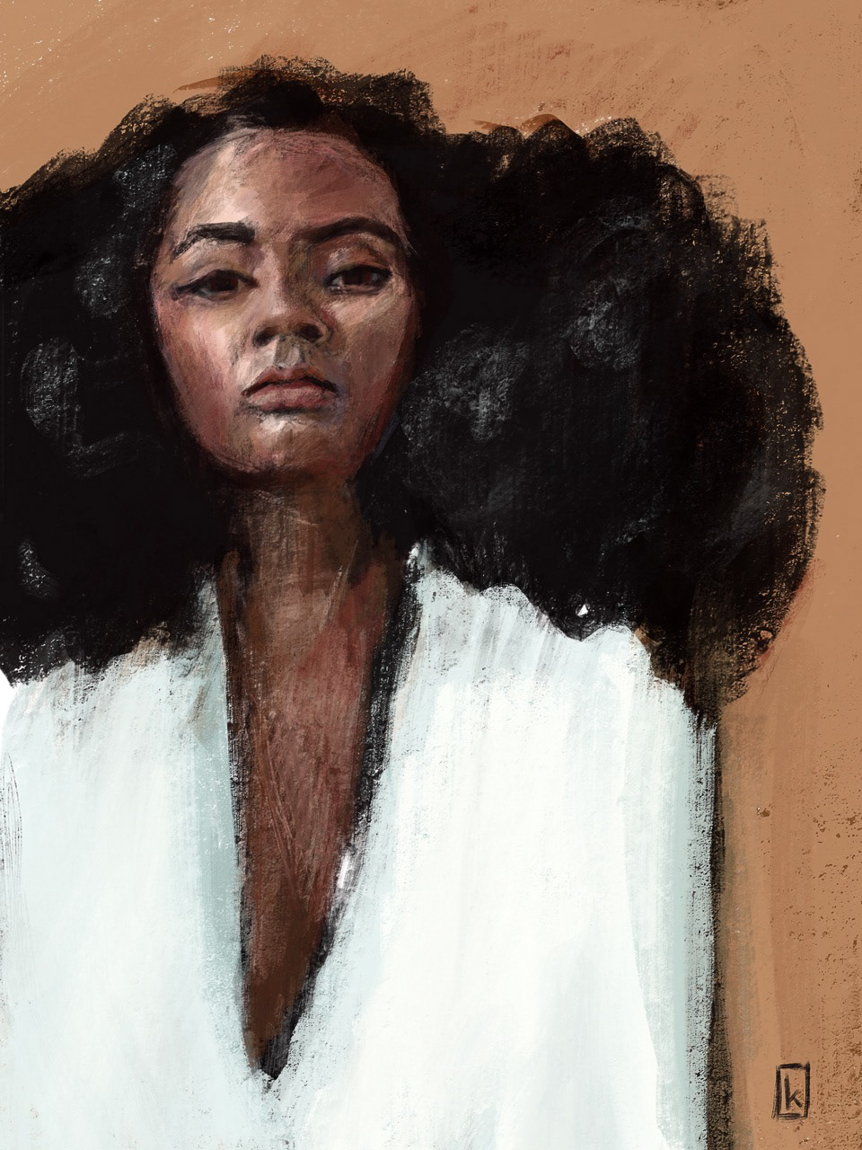 Big Hair - Digital Painting