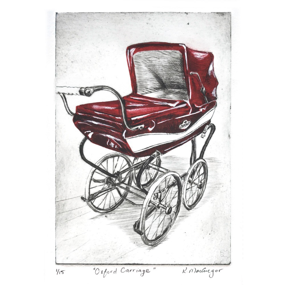 Red Pram "Oxford Carriage" - Available