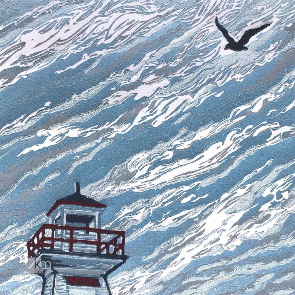 Lions Head lighthouse detail by artist Kristine MacGregor