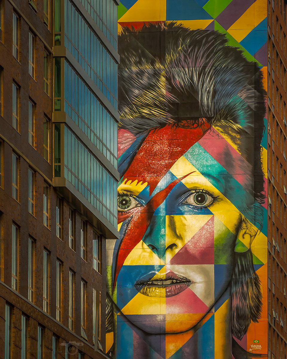 David Bowie Mural - Eduardo Kobra - Jersey City, NJ