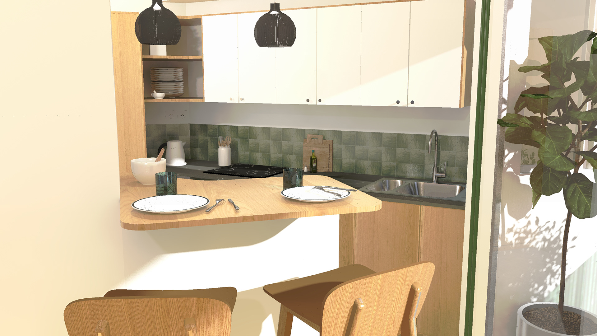 3D. Rendu cuisine