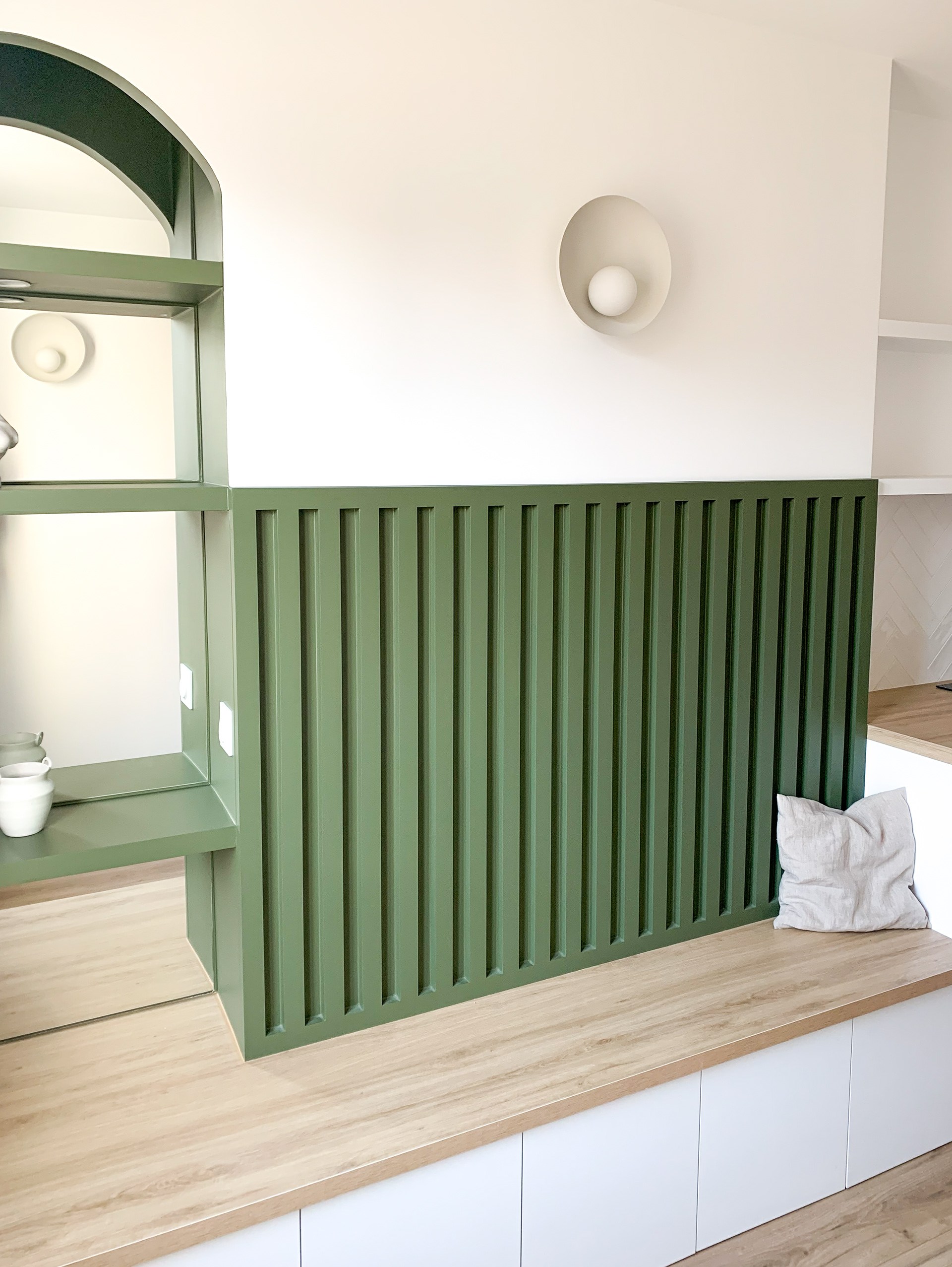 Banc et rangements