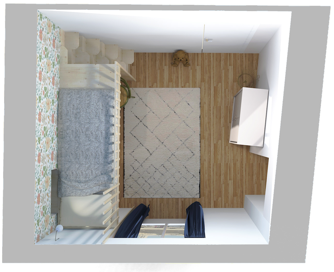 Rendu 3D chambre fille