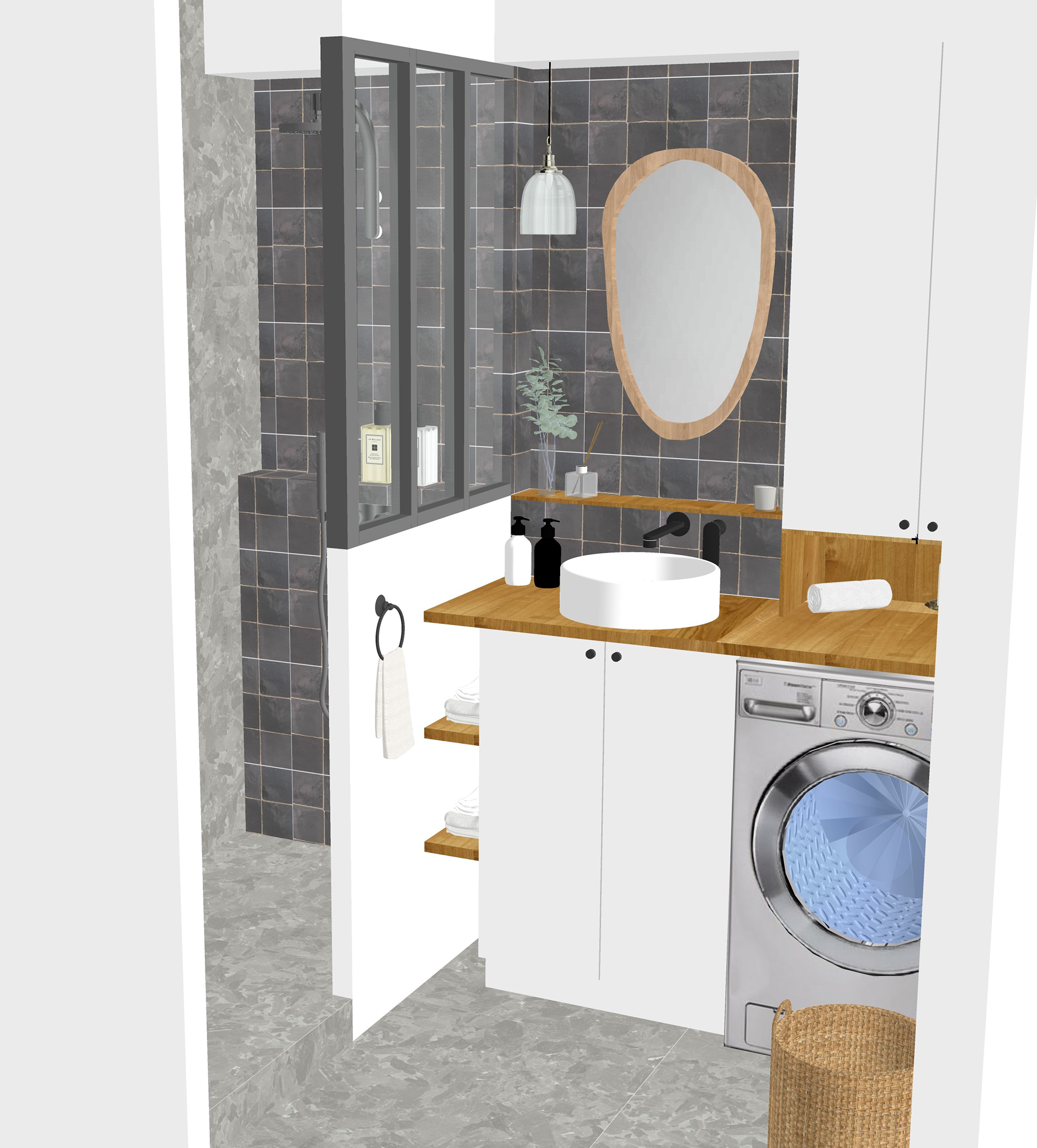 Rendu 3D Salle de bain